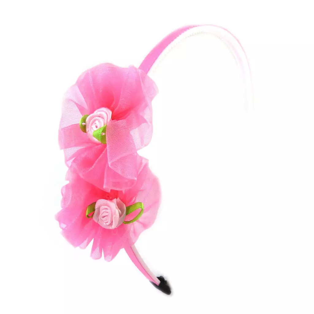 les trésors de lily Serre Tête enfant 'Scarlett' rose fuschia 80x25 mm [N7287]