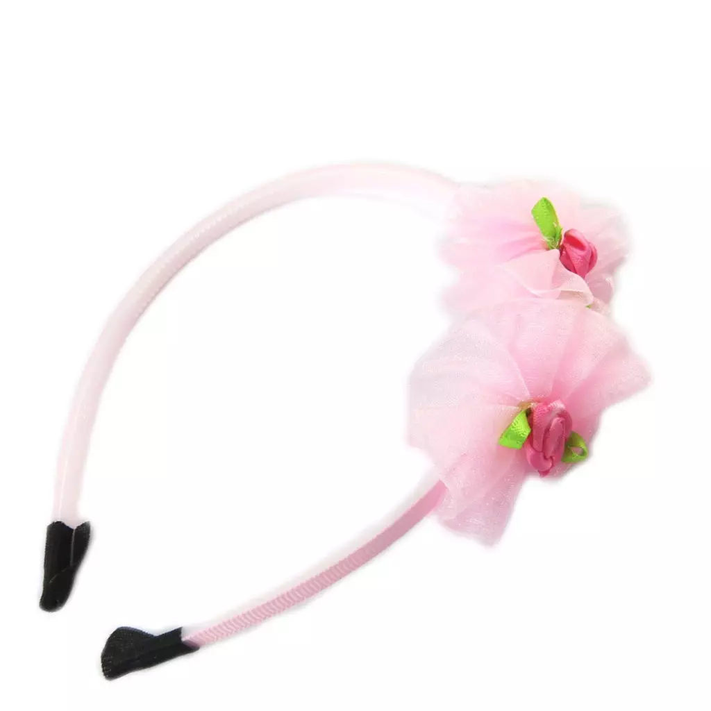 Les Trésors De Lily Serre Tête Enfant 'Scarlett' Rose Pâle 80x25 Mm [N7288]