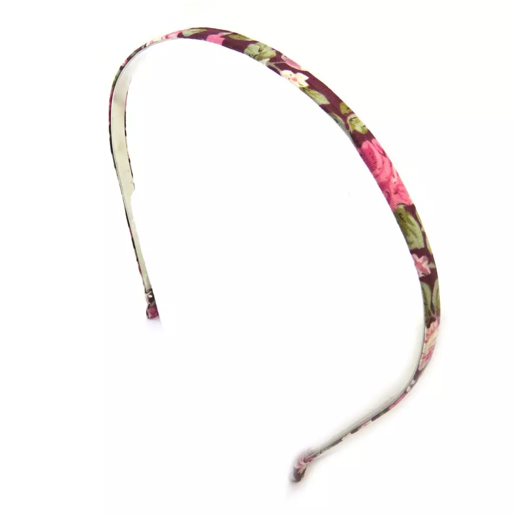 Les Trésors De Lily Serre Tête 'Liberty' Bordeaux 8 Mm [N7095]