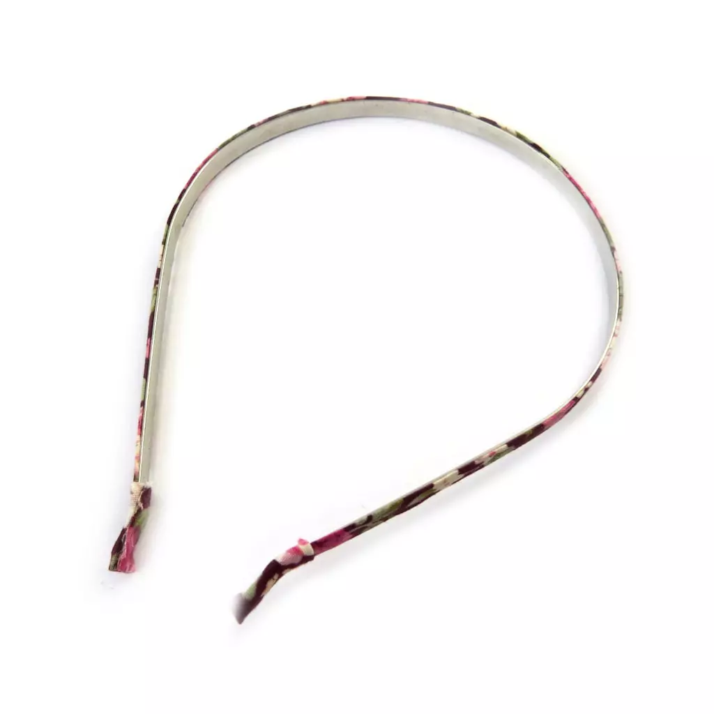 Les Trésors De Lily Serre Tête 'Liberty' Bordeaux 8 Mm [N7095]