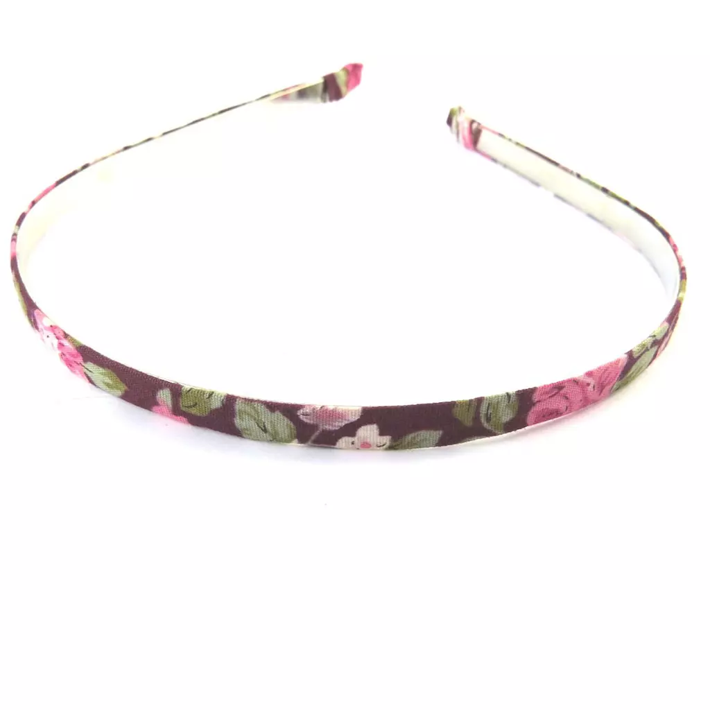 Les Trésors De Lily Serre Tête 'Liberty' Bordeaux 8 Mm [N7095]