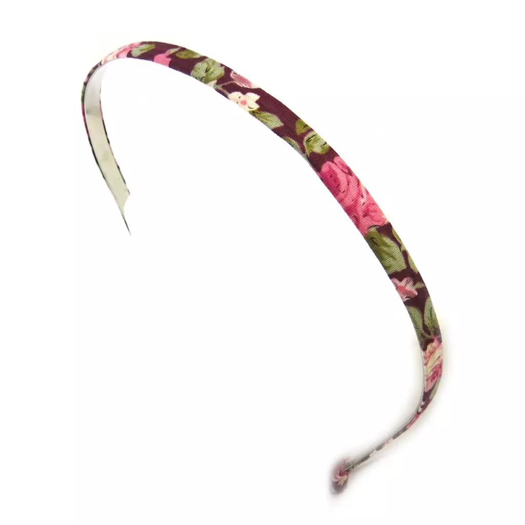 les trésors de lily Serre tête 'Liberty' bordeaux 8 mm [N7095]
