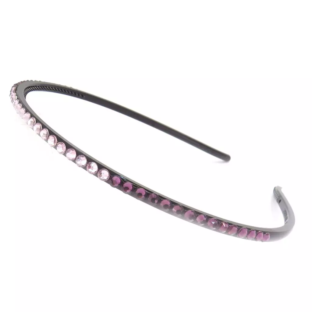 Les Trésors De Lily Serre Tête 'Night Queen' Mauve Cristal 4 Mm [D4984]