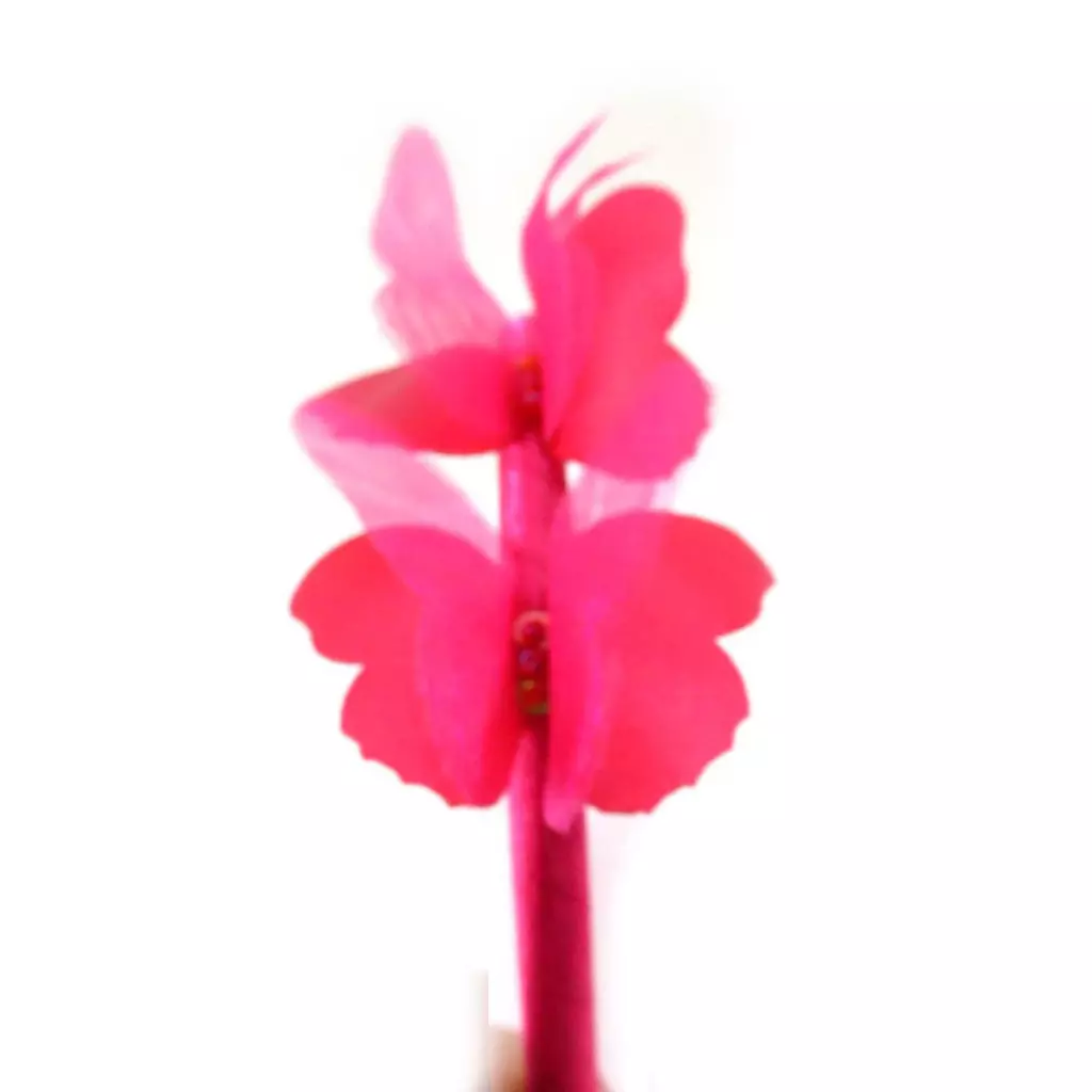Les Trésors De Lily Serre Tête 'Papillons' Fuschia 7x5 Cm [J5737]