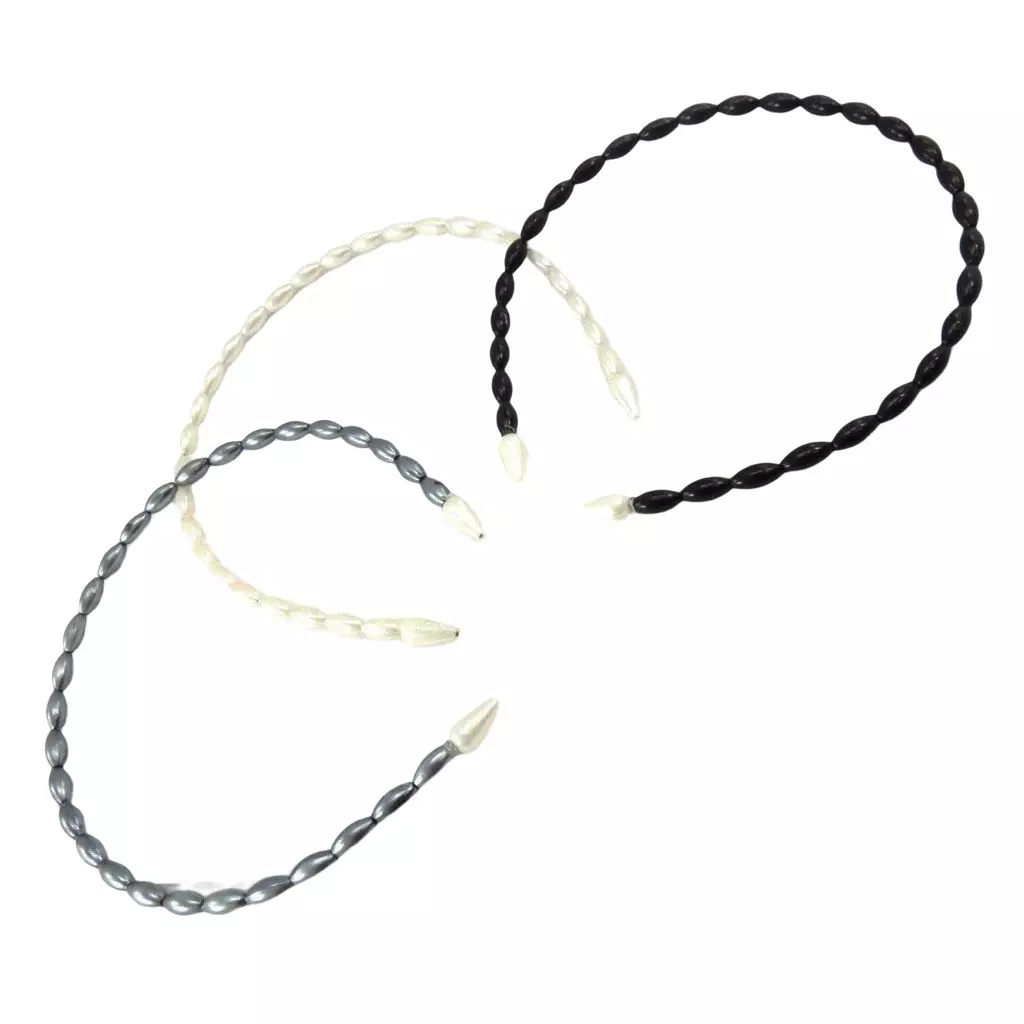 les trésors de lily Serre tête perles 'Perla' ivoire 5 mm [R7784]