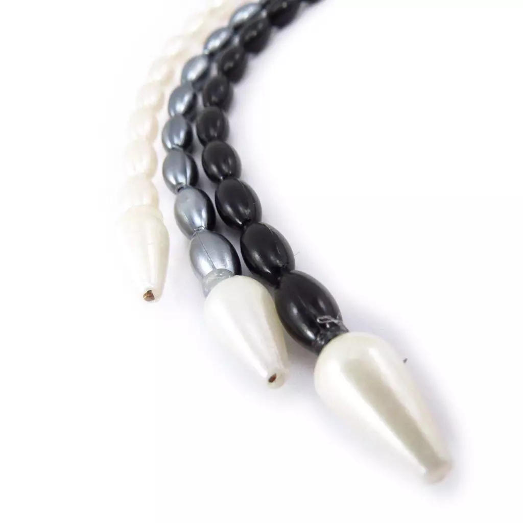 Les Trésors De Lily Serre Tête Perles 'Perla' Noir 5 Mm [R7786]