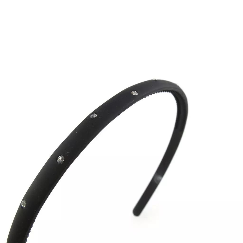 Les Trésors De Lily Serre Tête 'Sissi' Noir Blanc 10 Mm [M0696]