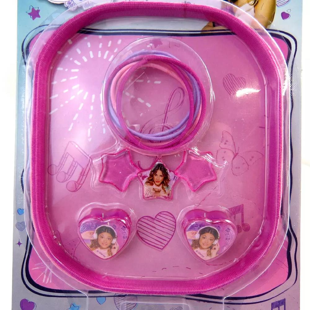 Les Trésors De Lily Set Accessoires Cheveux 'Violetta' Rose (10 Pièces) [M1658]