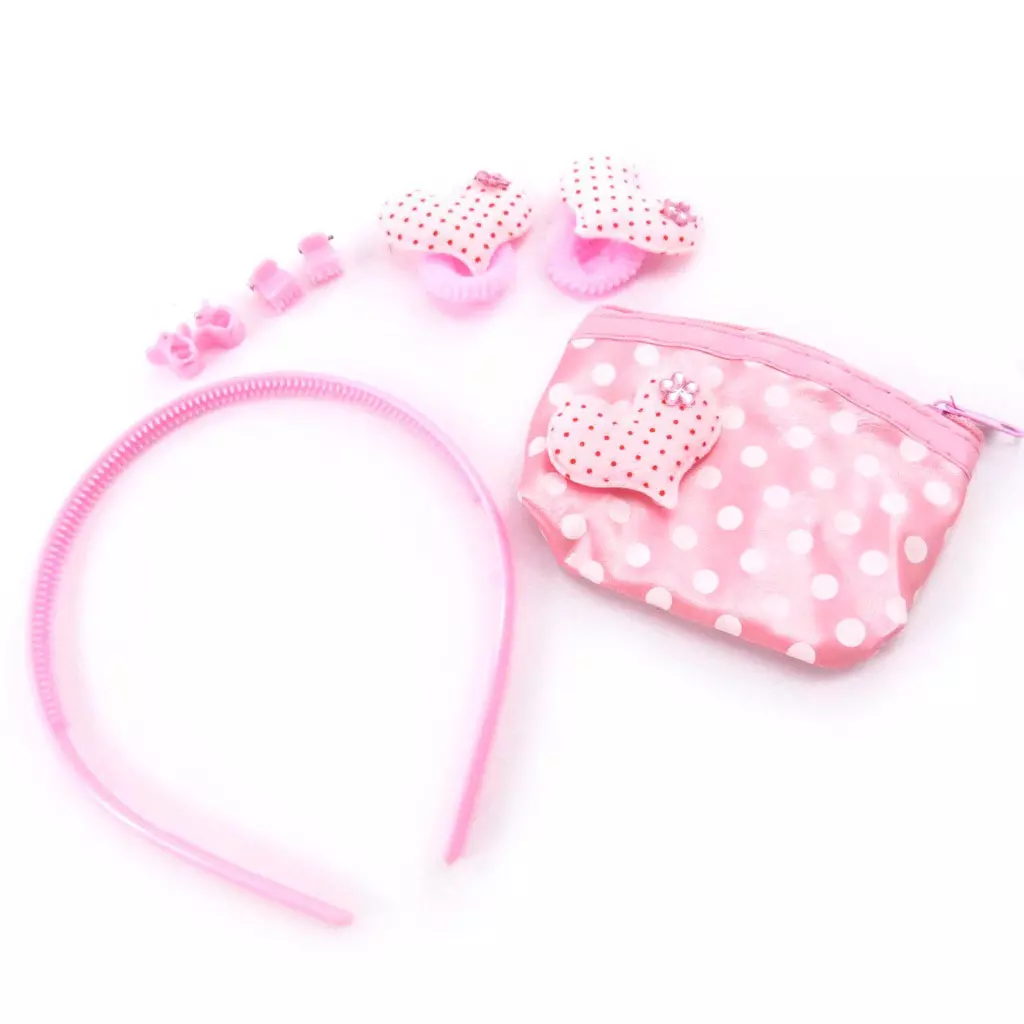 Les Trésors De Lily Set Coiffure 'Princesse' Rose (8 Pièces) [J6837]