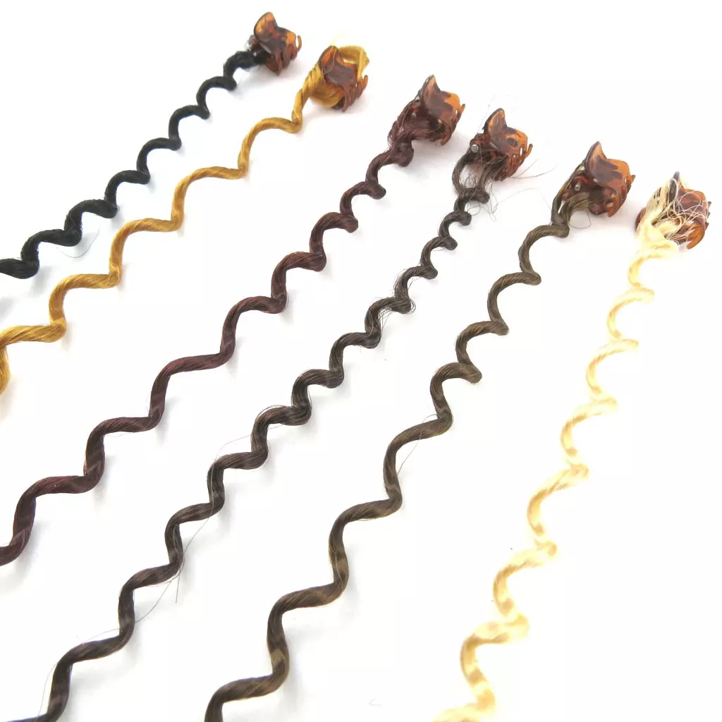 les trésors de lily Set de 6 mèches 'Cheveux' marron [N1004]