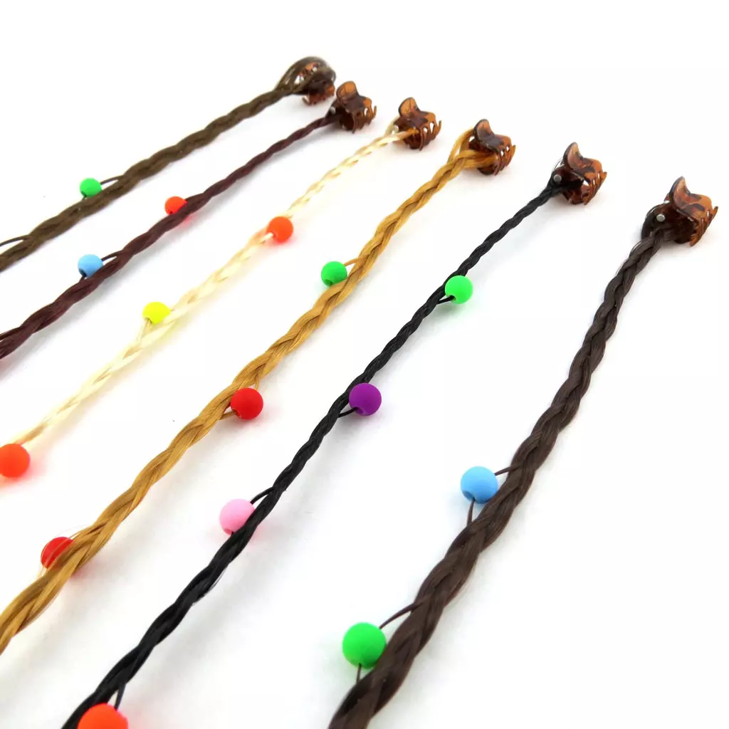 les trésors de lily Set de 6 mèches 'Cheveux' marron [N1006]