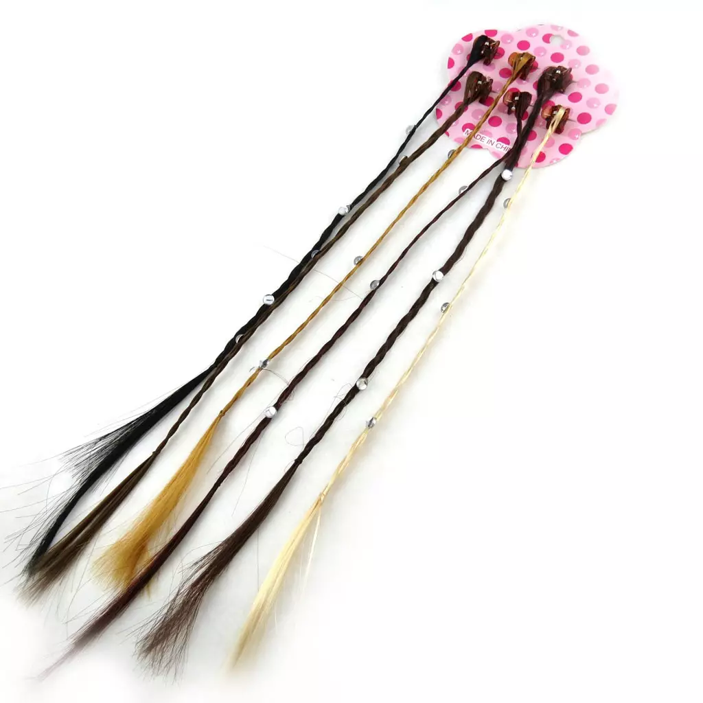 Les Trésors De Lily Set De 6 Mèches 'Cheveux' Marron [N1008]