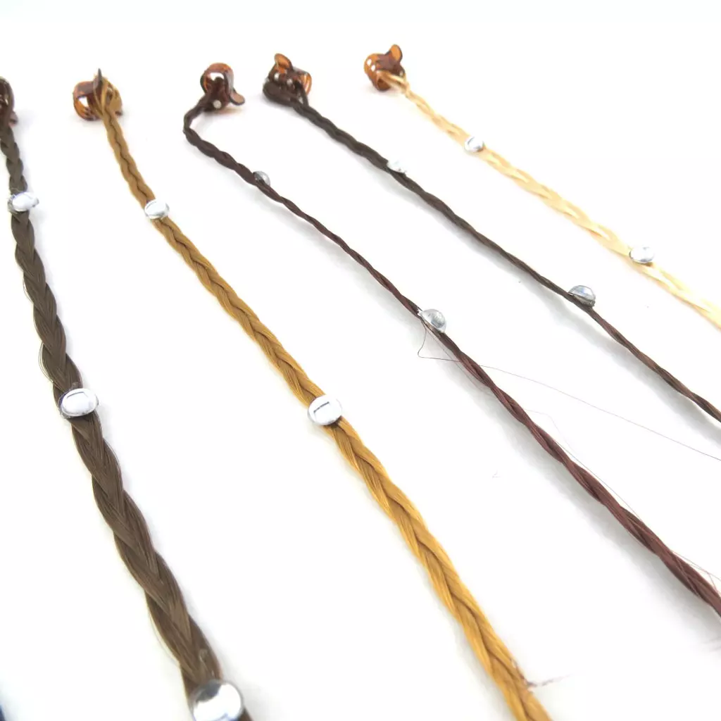 les trésors de lily Set de 6 mèches 'Cheveux' marron [N1008]