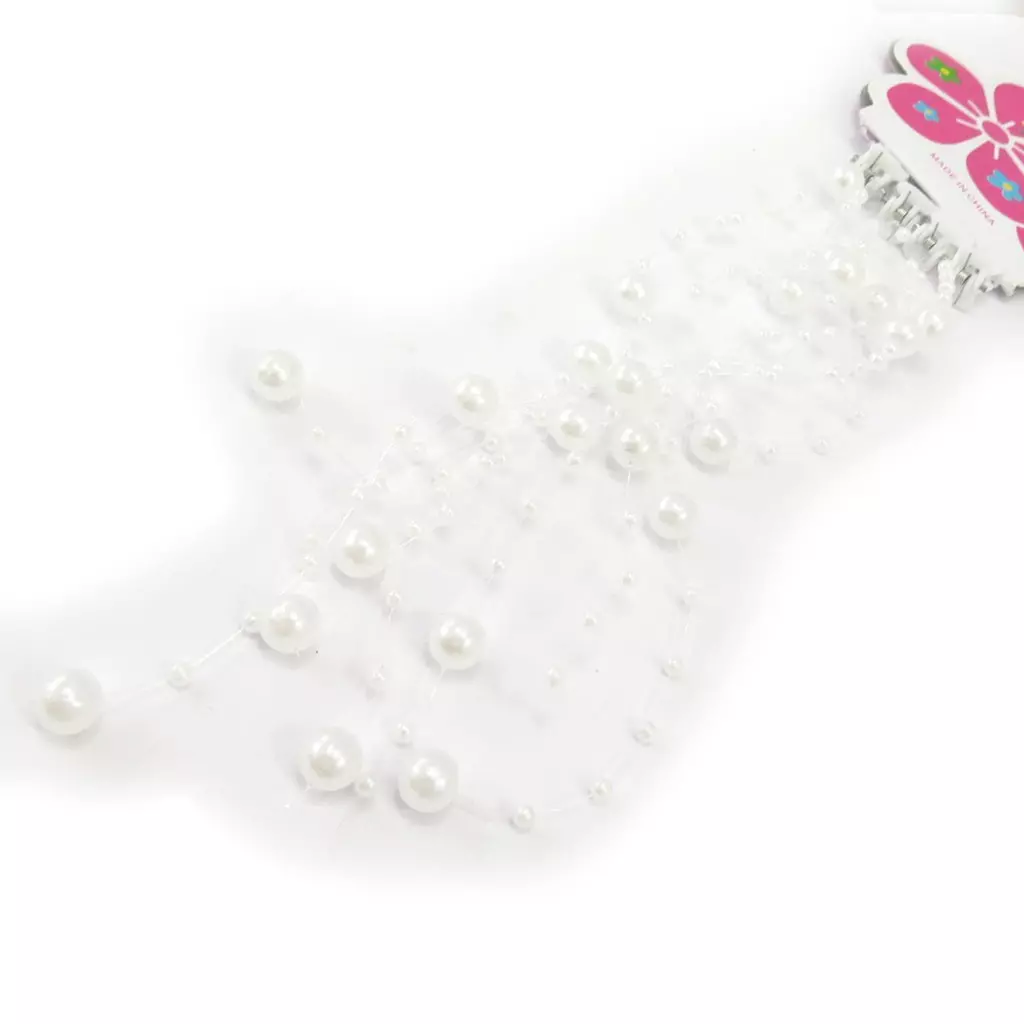 Les Trésors De Lily Set De 8 Mèches 'Scarlett' Blanc (perles) [K5922]