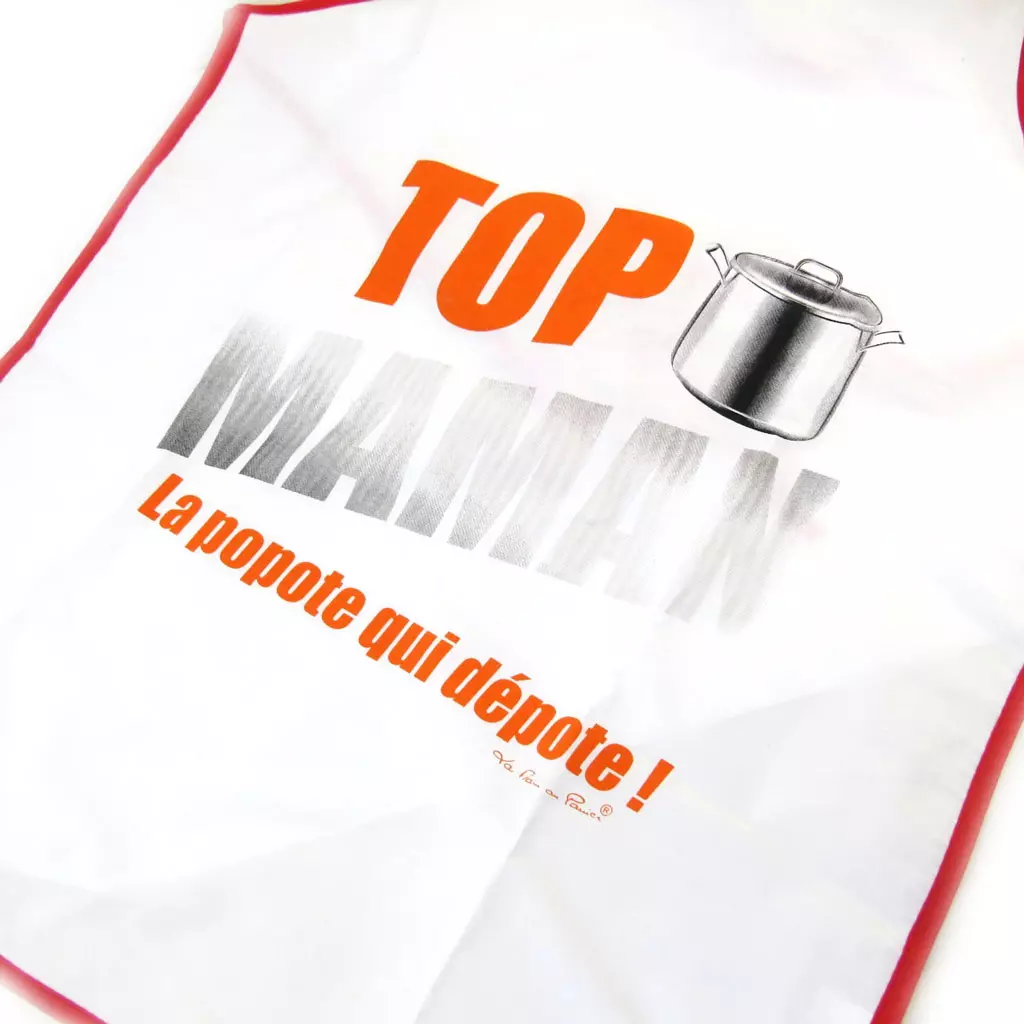 les trésors de lily Tablier de cuisine 'Top Chef Maman' la popote qui dépote [M5152]