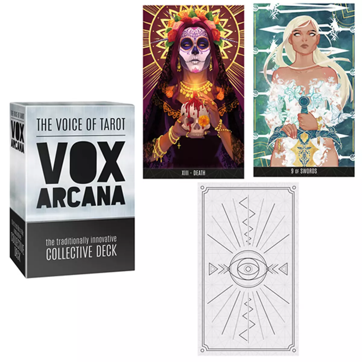 Les Trésors De Lily Tarot Collector 'Vox Arcana' Argenté Noir 125x8x5 Cm [A0998]