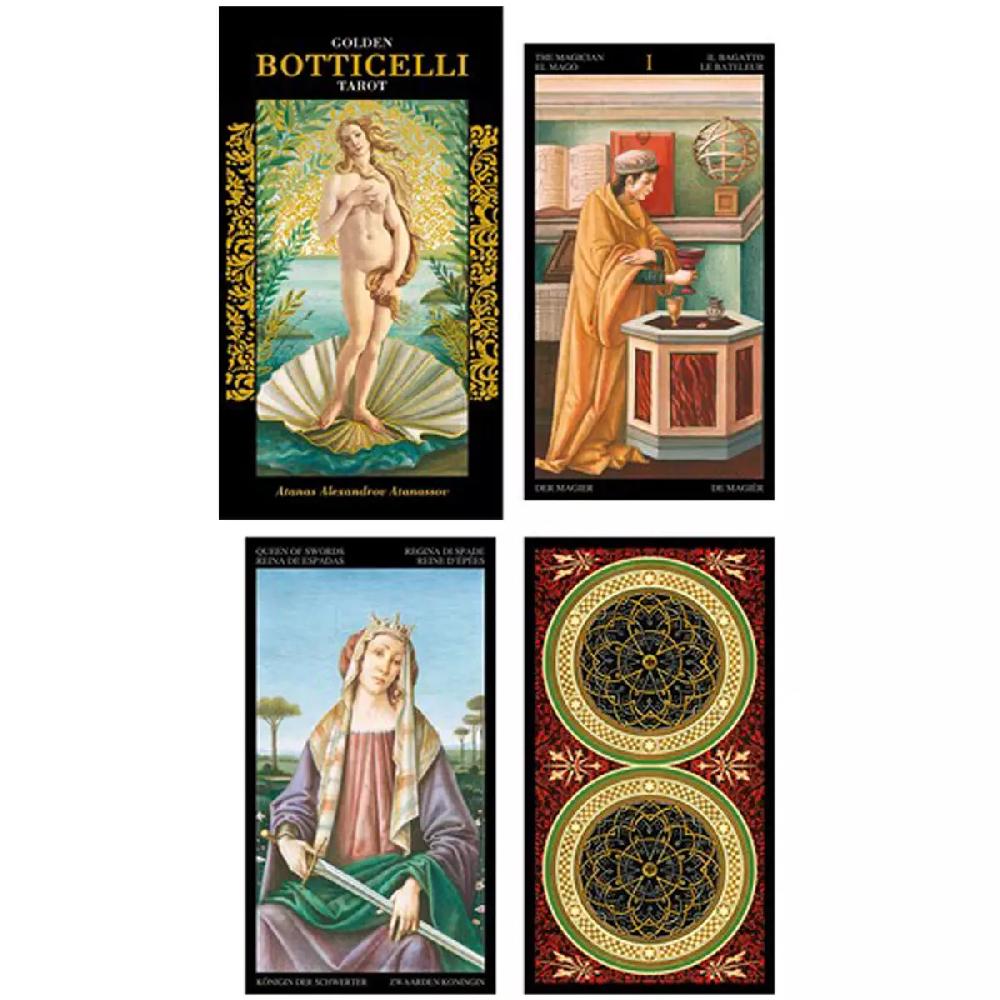 les trésors de lily Tarot Créateur 'Botticelli' golden collection 12x7 cm [A0965]