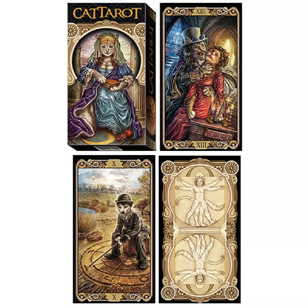 les trésors de lily Tarot Créateur 'Cat Tarot' chats 12x7x3 cm [A0978]