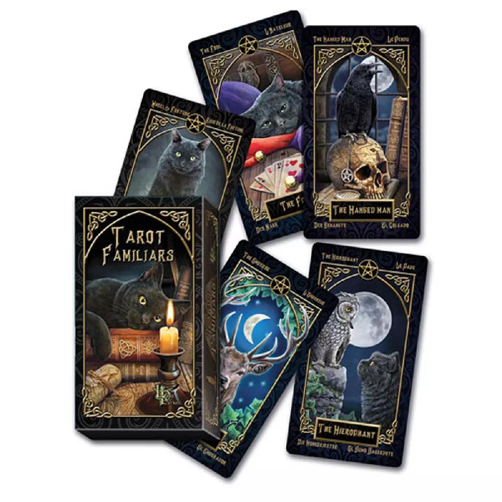 les trésors de lily Tarot Créateur 'Familiars' noir gris 115x6x3 cm [A1350]