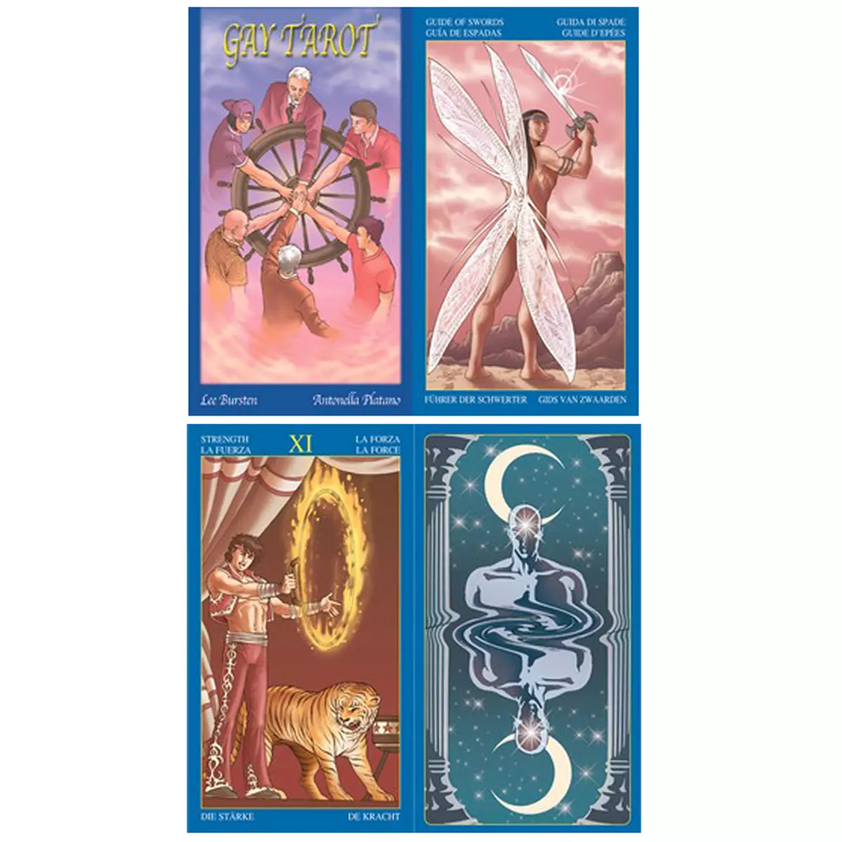 les trésors de lily Tarot Créateur 'Gay Tarot' 12x7x3 cm [A1317]