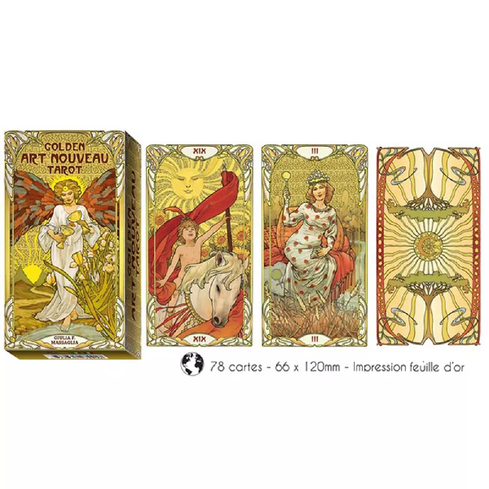 les trésors de lily Tarot Créateur 'Golden Art Nouveau' golden collection 12x7 cm [A0982]