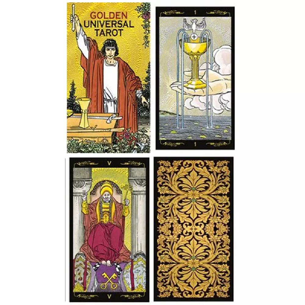 les trésors de lily Tarot Créateur 'Golden Universal Tarot' golden collection 12x7 cm [A0972]