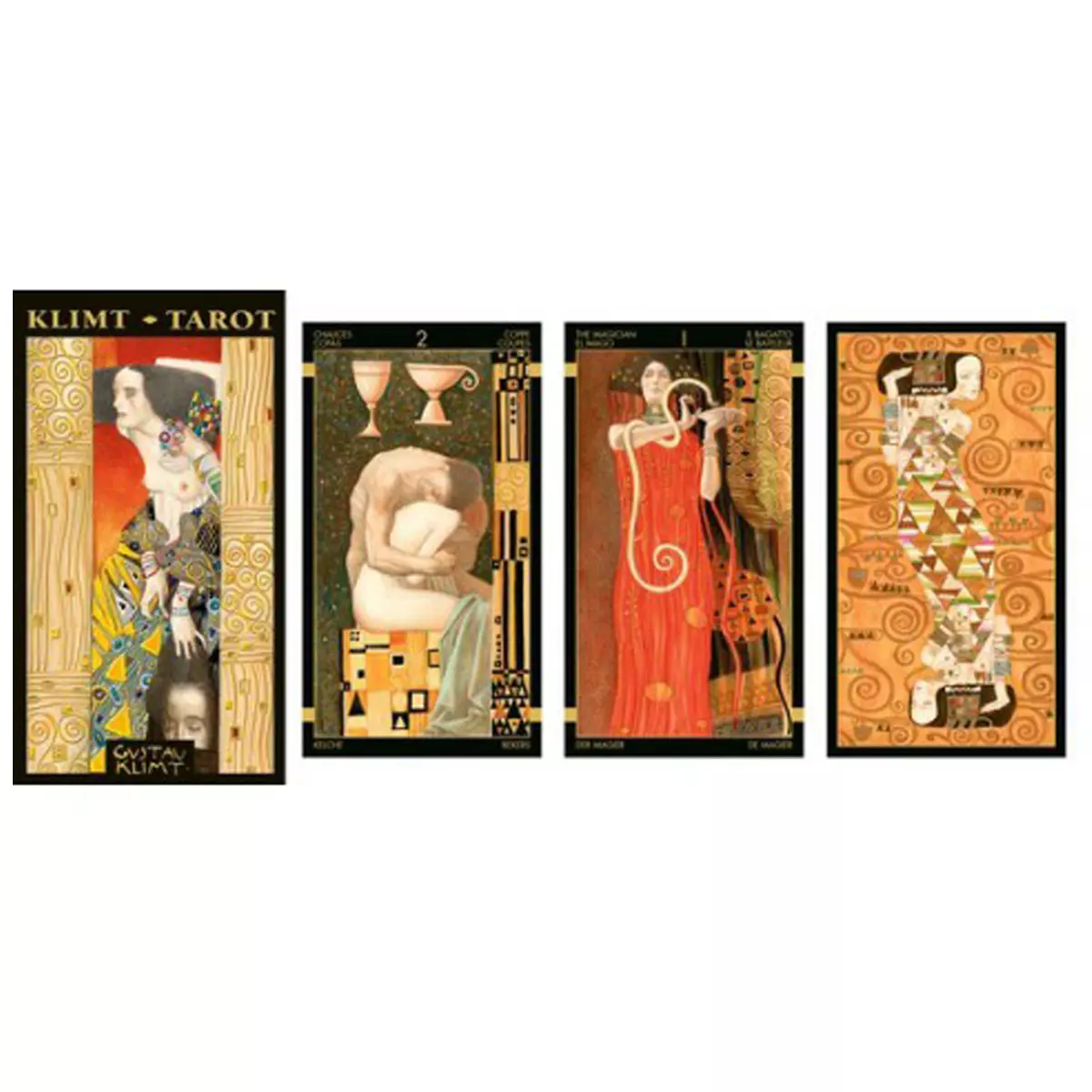 les trésors de lily Tarot Créateur 'Gustav Klimt' golden collection 12x7 cm [Q6746]