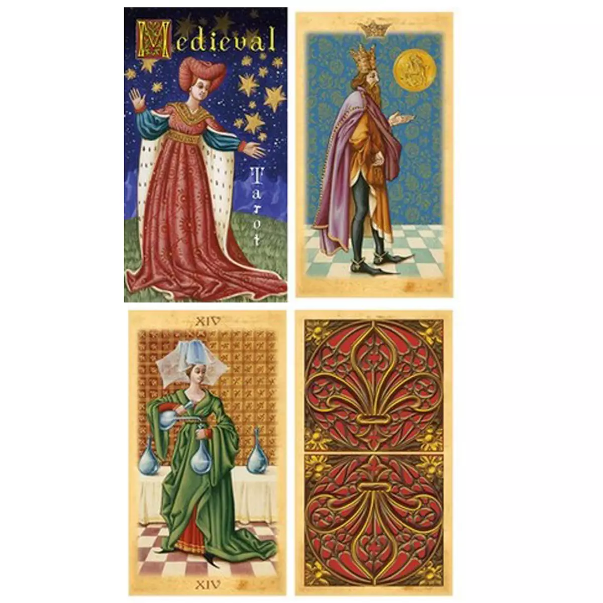 les trésors de lily Tarot Créateur 'Medieval' multicolore 12x7x3 cm [A0963]