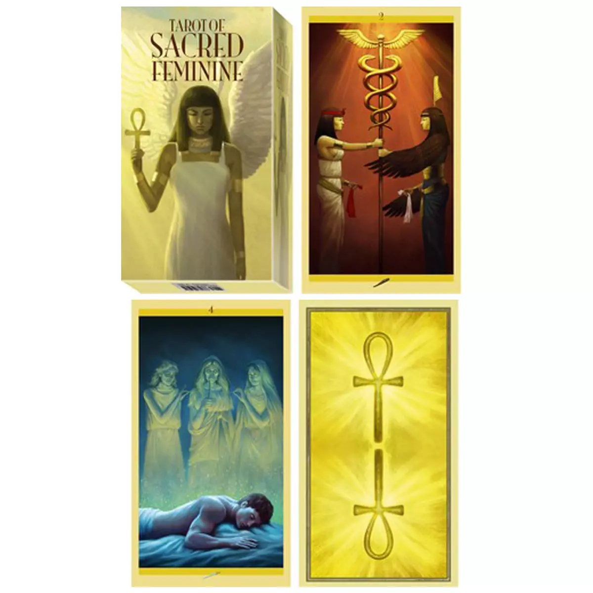 les trésors de lily Tarot Créateur 'Sacred Feminine' 12x7x3 cm [A1305]
