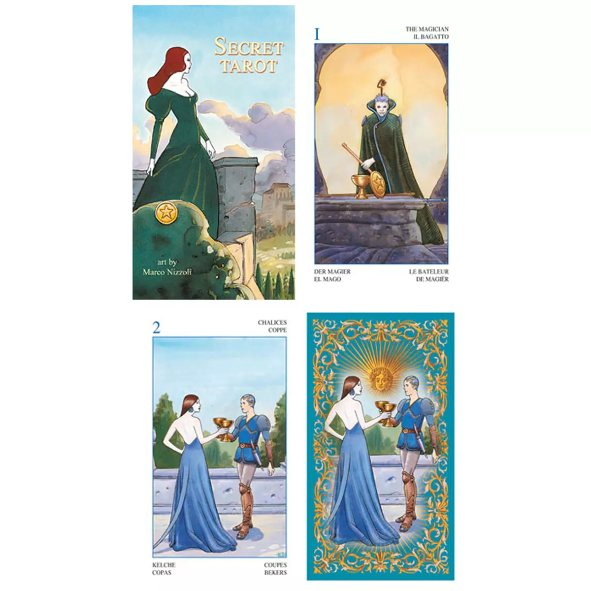 les trésors de lily Tarot Créateur 'Secret Tarot' 12x7x3 cm [A1208]