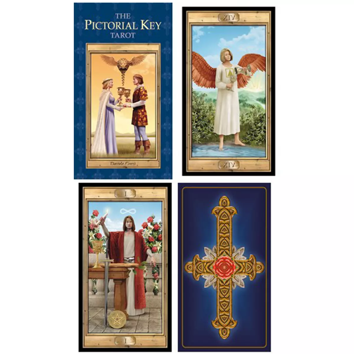 les trésors de lily Tarot Créateur 'Tarot de la Clé Picturale' 12x7x3 cm [A1325]