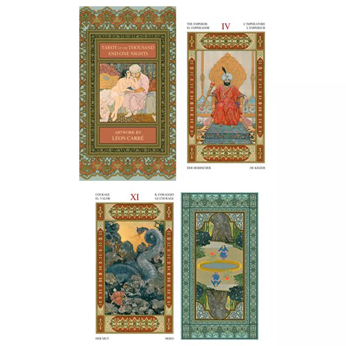 les trésors de lily Tarot Créateur 'Tarot des 1001 nuits' 12x7x3 cm [A1316]