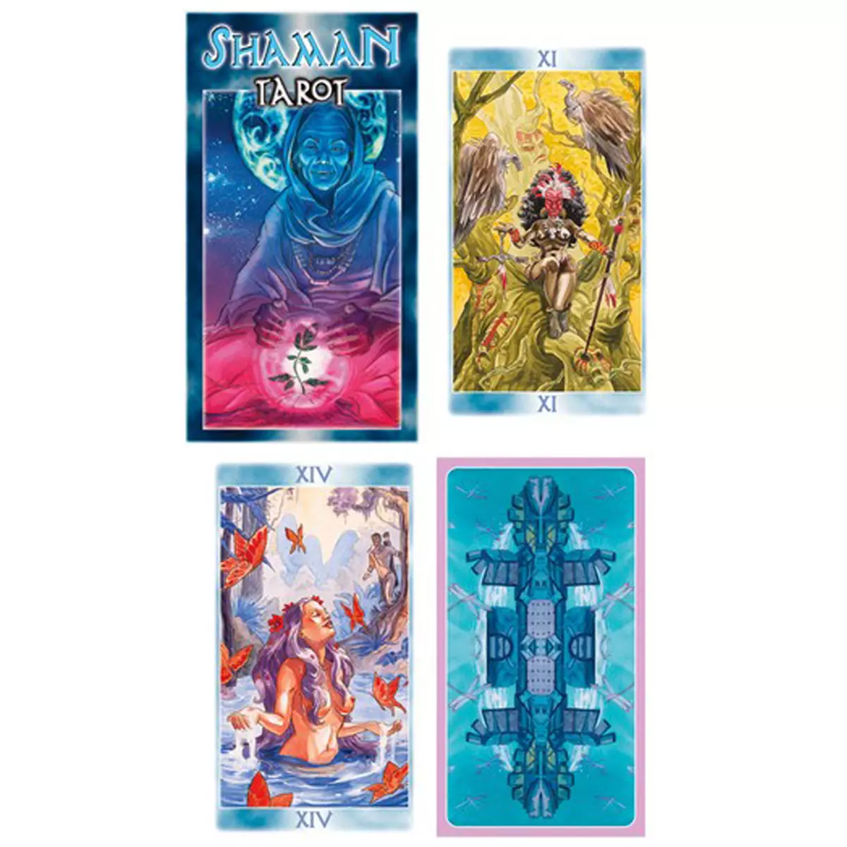 les trésors de lily Tarot Créateur 'Tarot des Chamans' Shaman Tarot 12x7x3 cm [A0969]