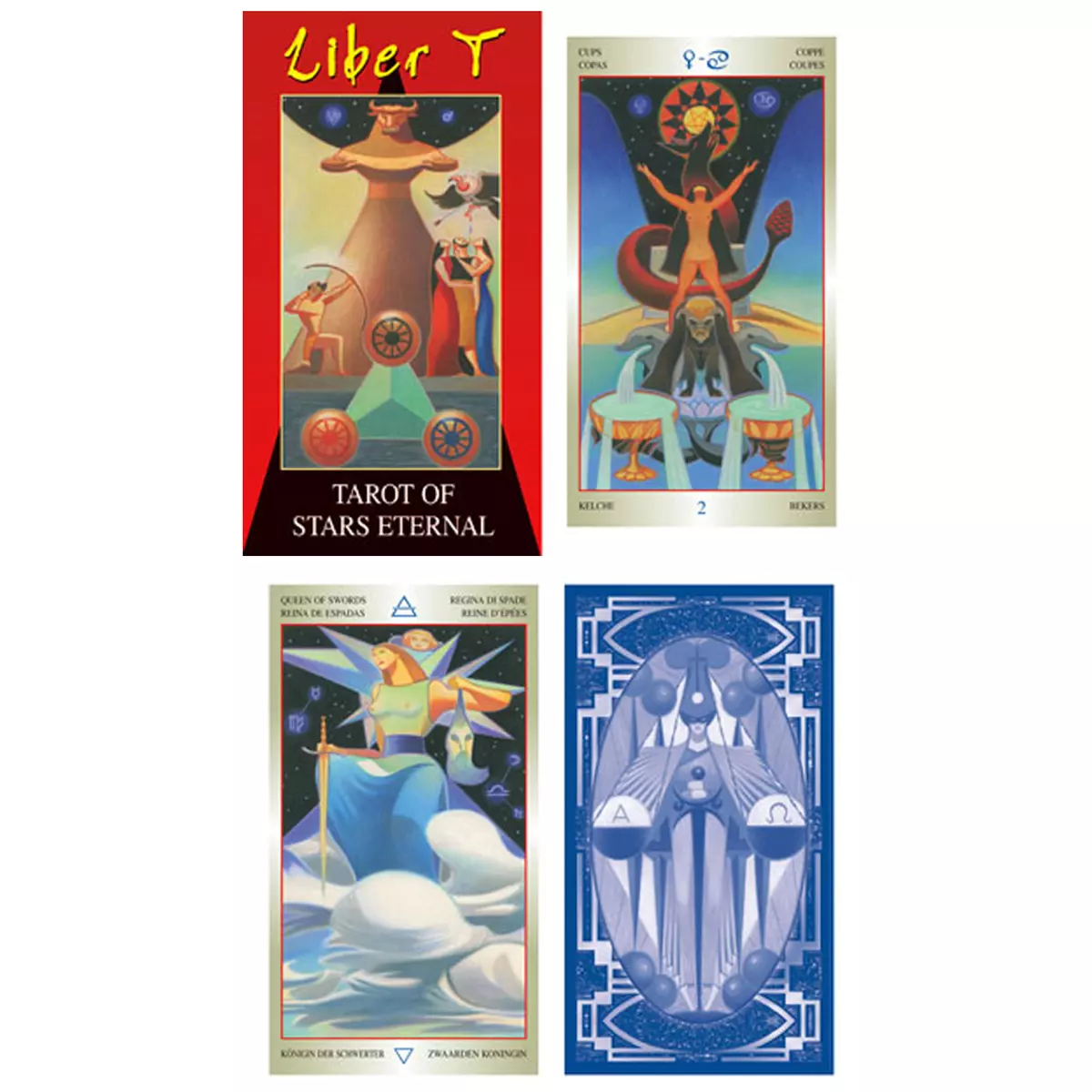 les trésors de lily Tarot Créateur 'Tarot des Etoiles Eternelles' 12x7x3 cm [A1337]