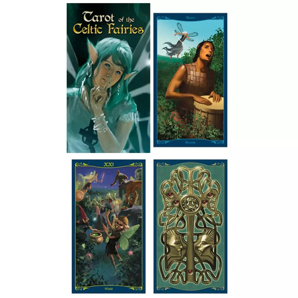 les trésors de lily Tarot Créateur 'Tarot des Fées Celtes' 12x7x3 cm [A0970]