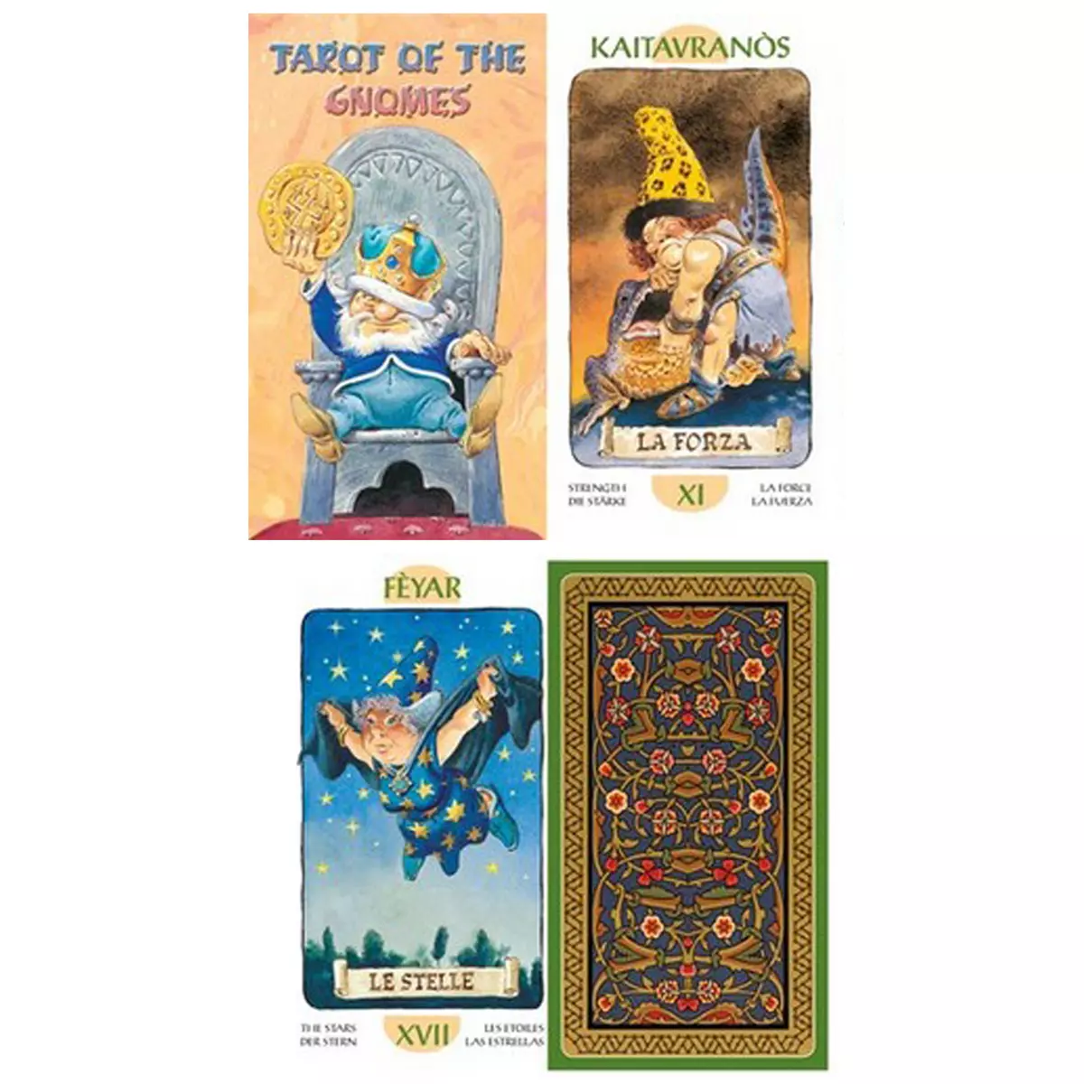 les trésors de lily Tarot Créateur 'Tarot des Gnomes' 12x7x3 cm [A1397]