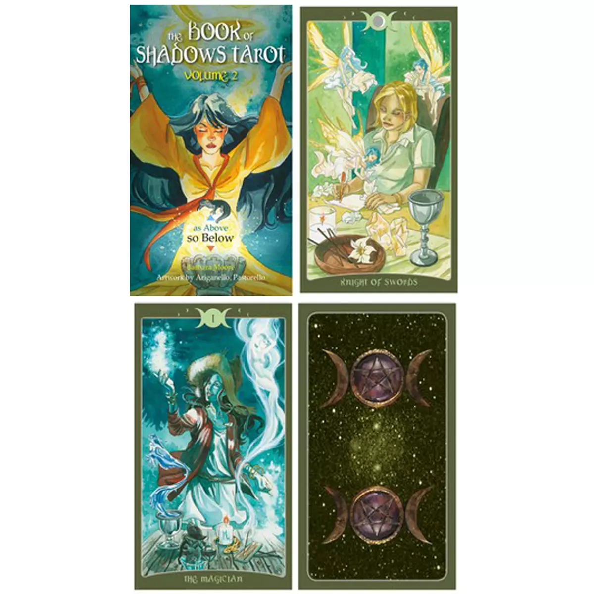 les trésors de lily Tarot Créateur 'Tarot du livre des Ombres' Comme sur la Terre Volume 2 12x7x3 cm [A1303]