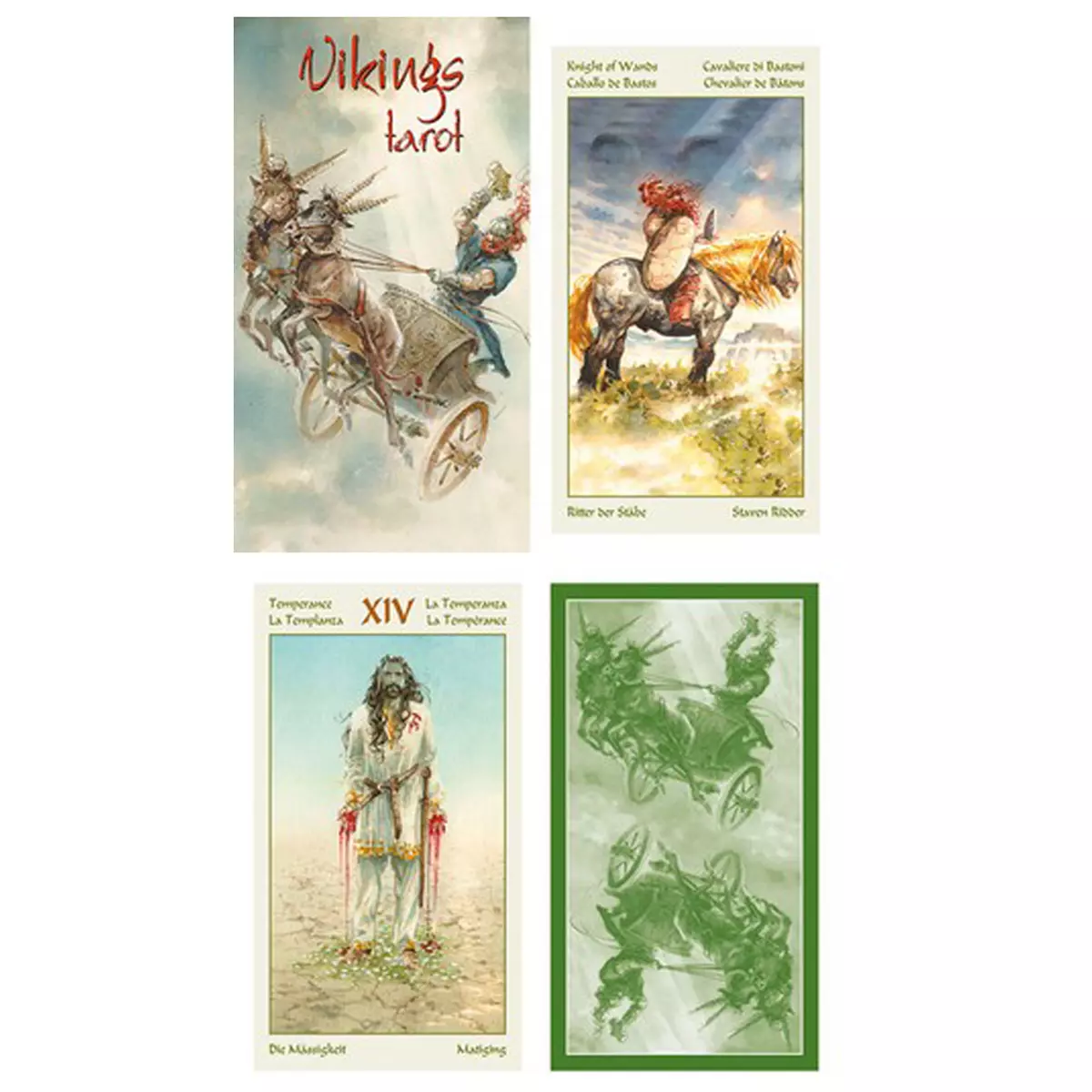 les trésors de lily Tarot Créateur 'Vikings' mythologie d'un peuple guerrier 12x7x3 cm [A0955]