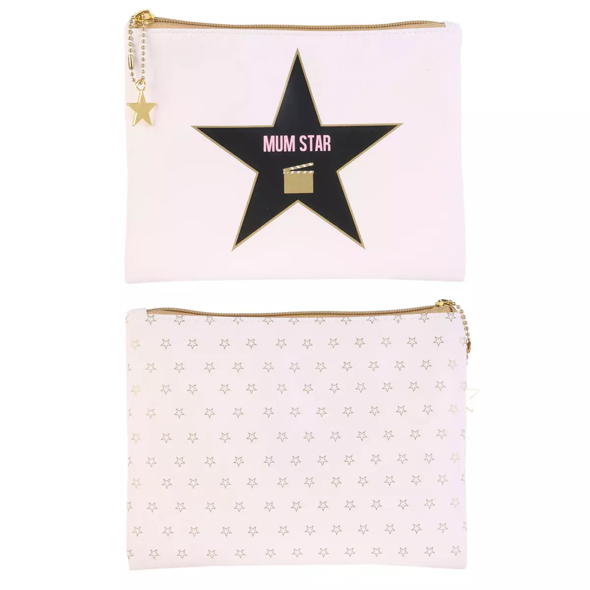 les trésors de lily Trousse plate 'Maman' blanc (Mum star) 20x15 cm [R2523]