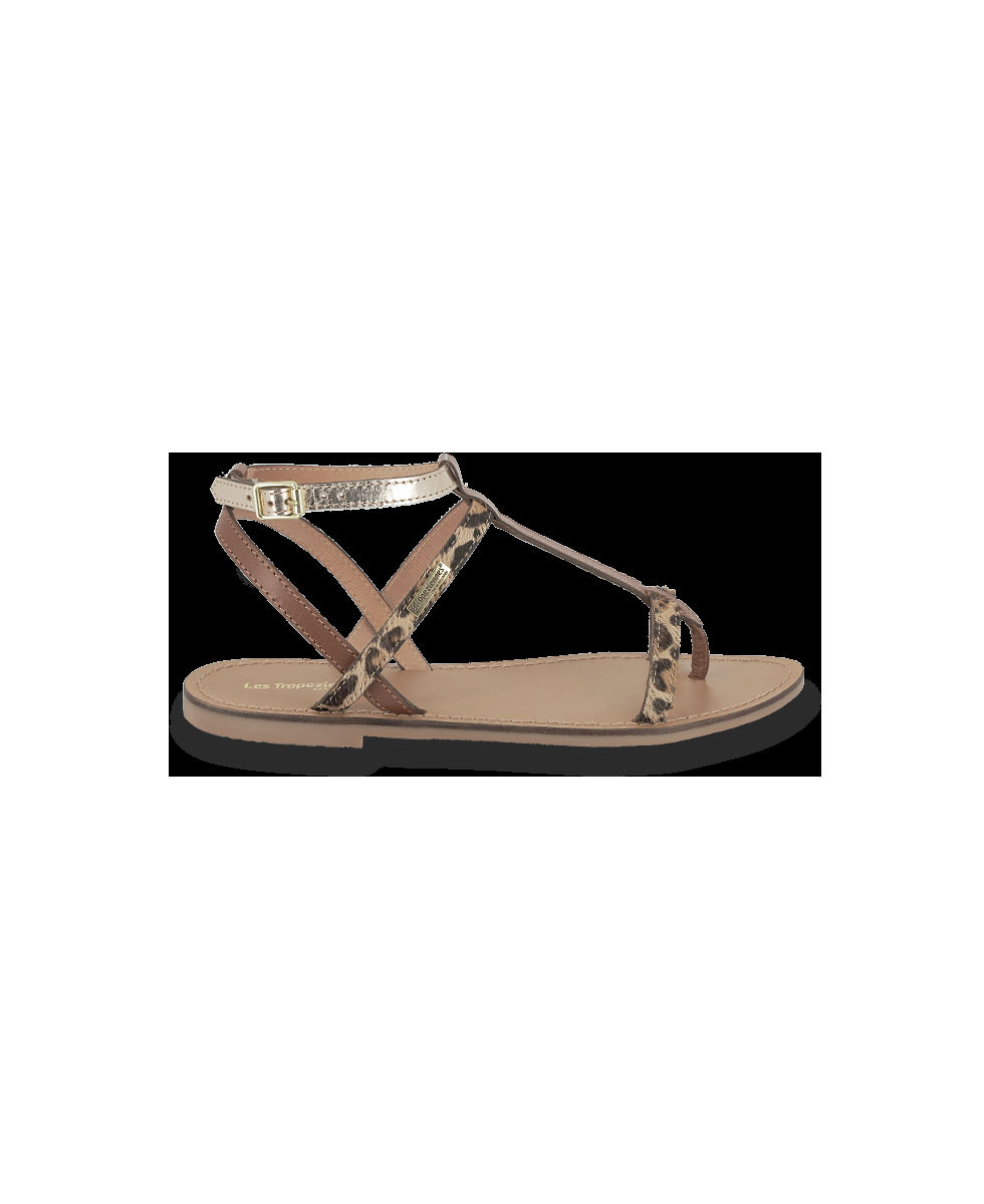 les tropeziennes HILADEN Sandales femme à entre doigts à imprimé animalier