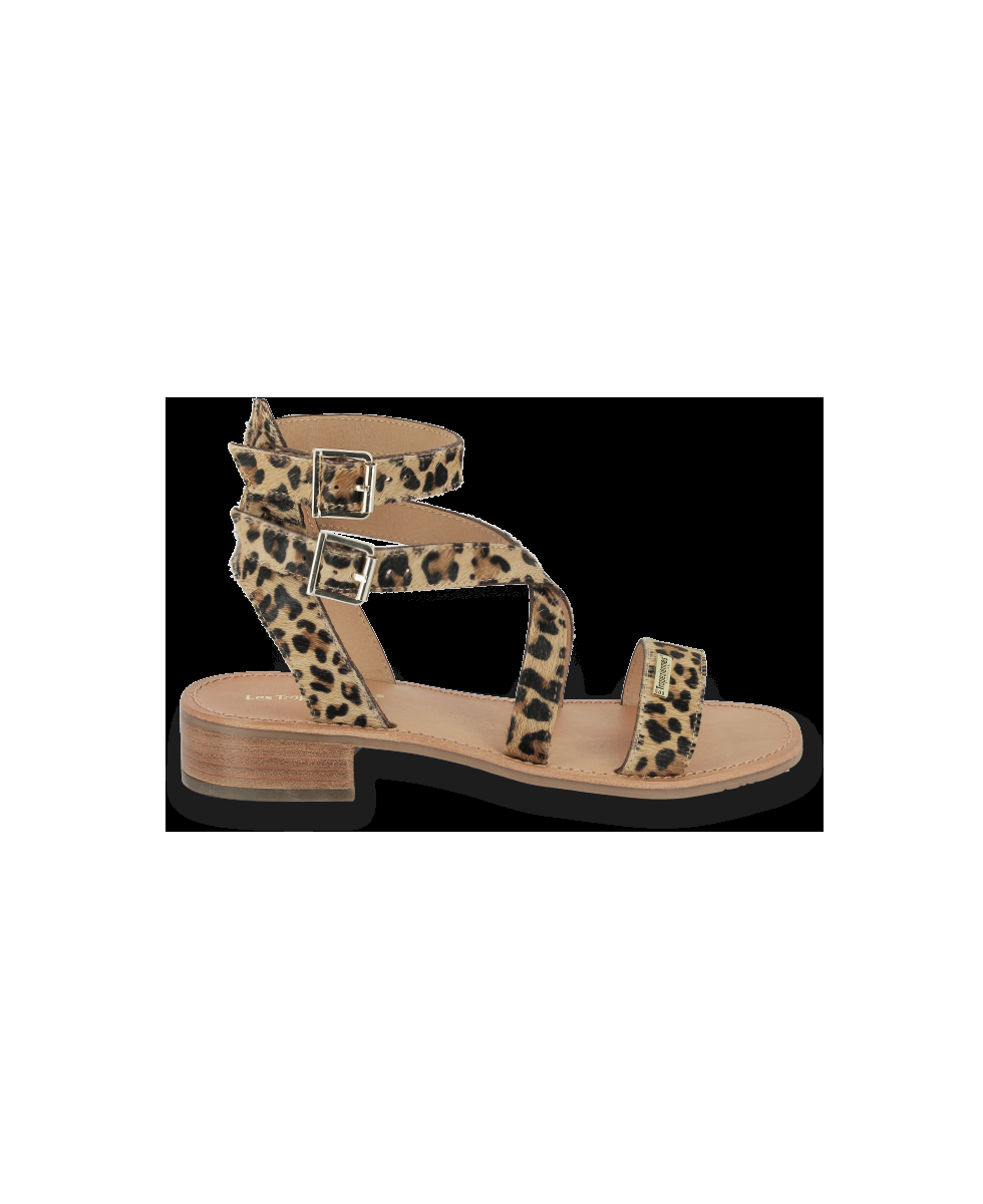 les tropeziennes HOCEANPO Sandales femme à talons et imprimé léopard