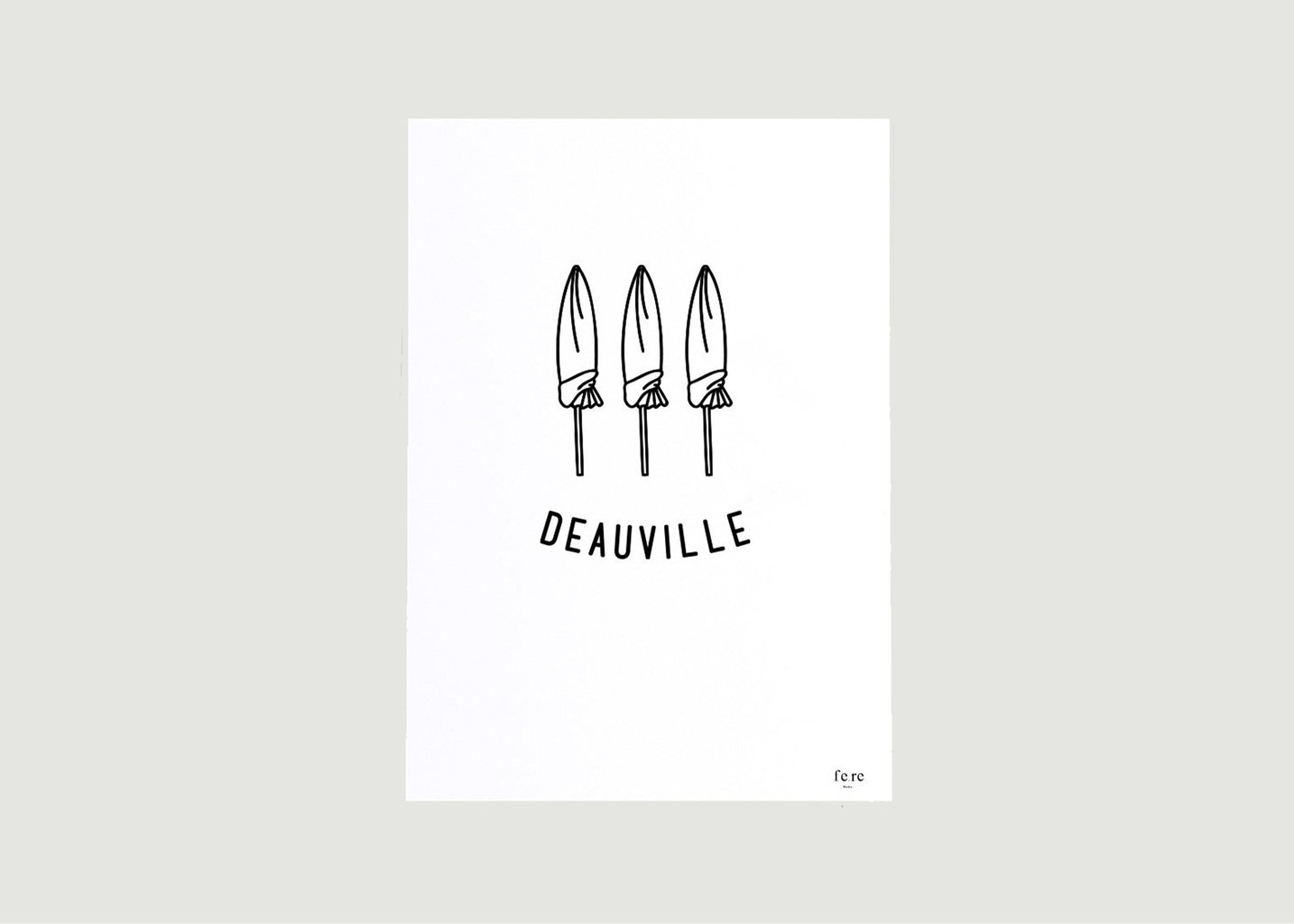 l'exception Affiche France Deauville Blanc Fere Paris