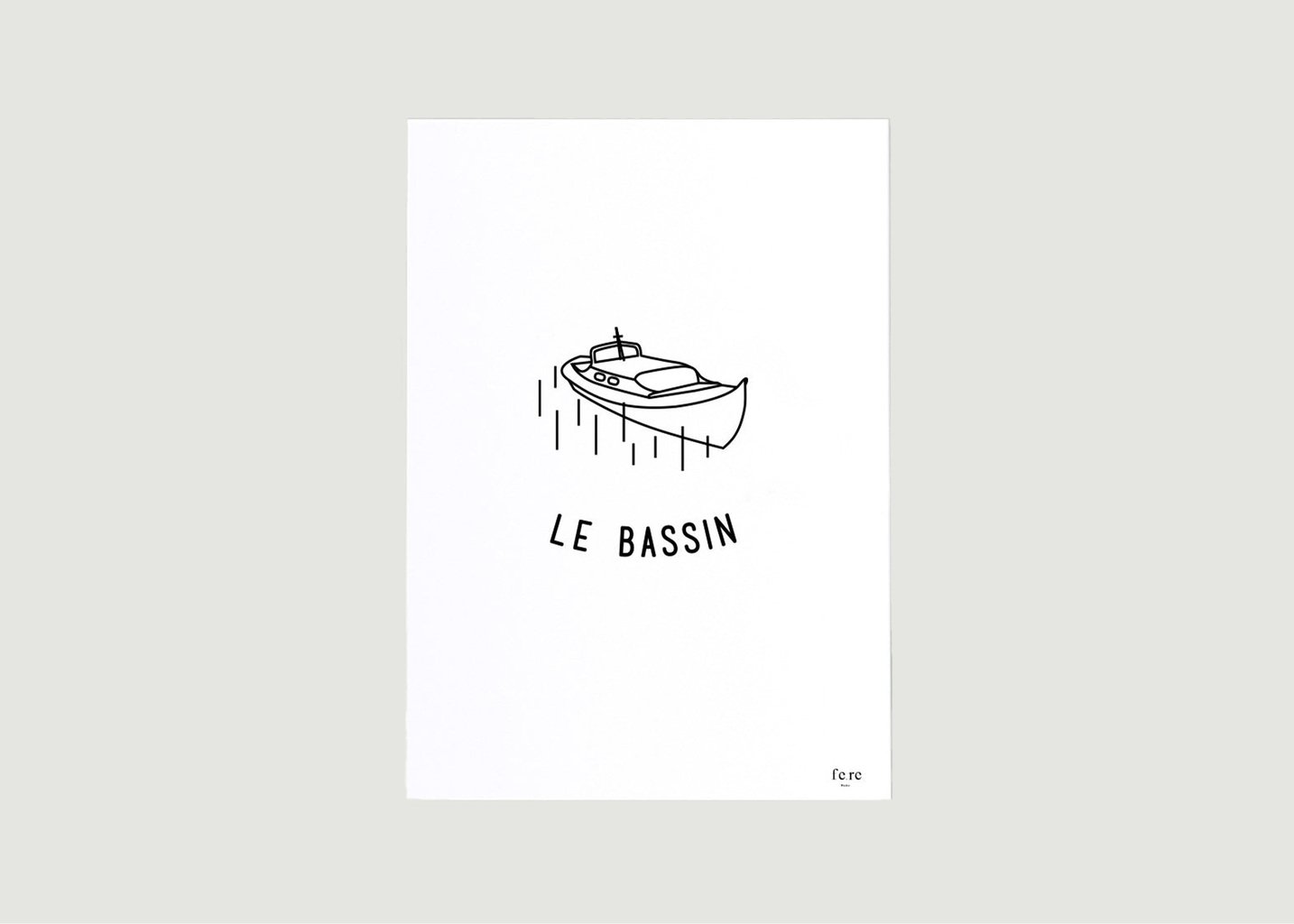 l'exception Affiche France Le bassin Blanc Fere Paris