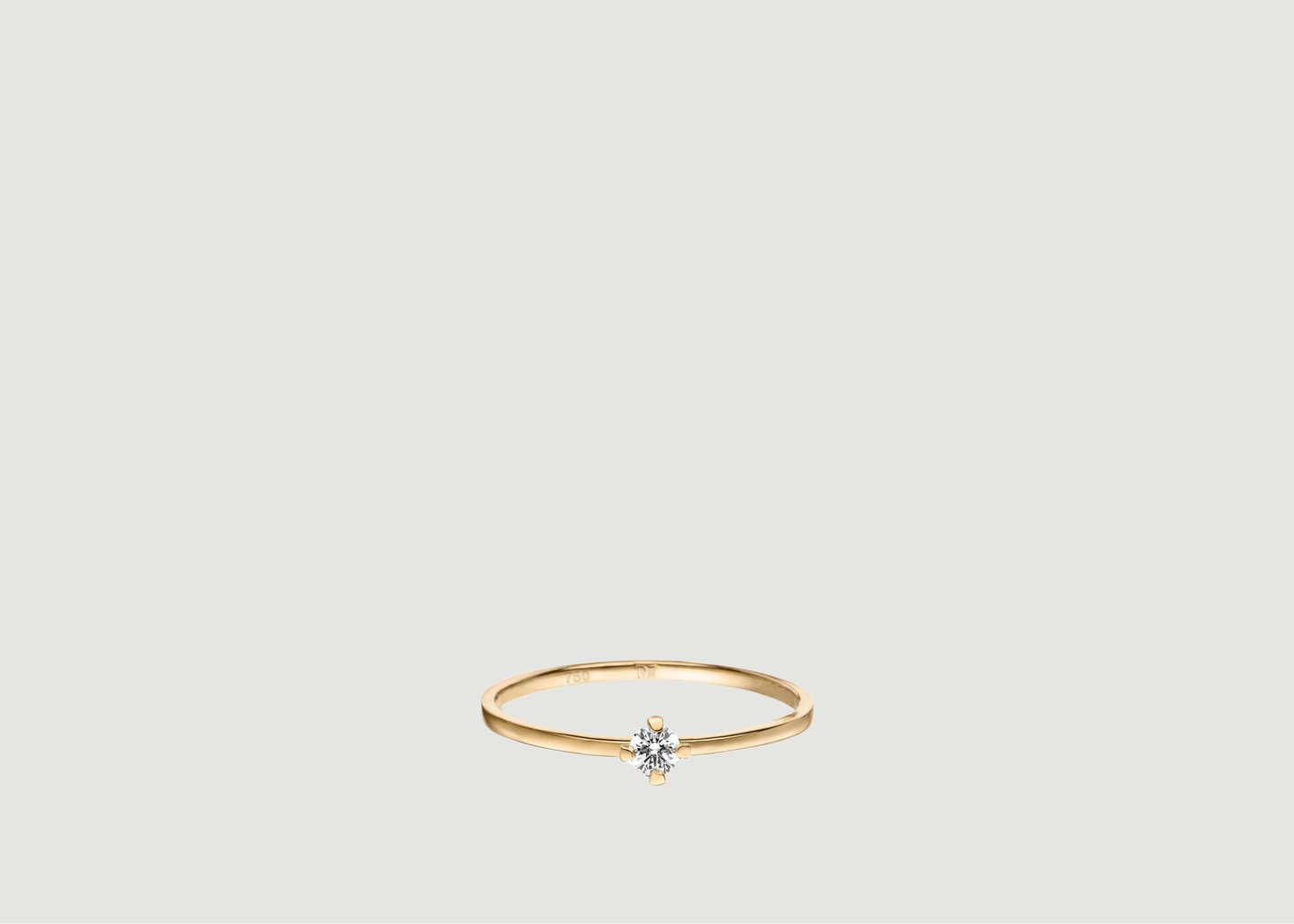 l'exception Anneau solitaire ReMind mini en or Or Maren Jewellery