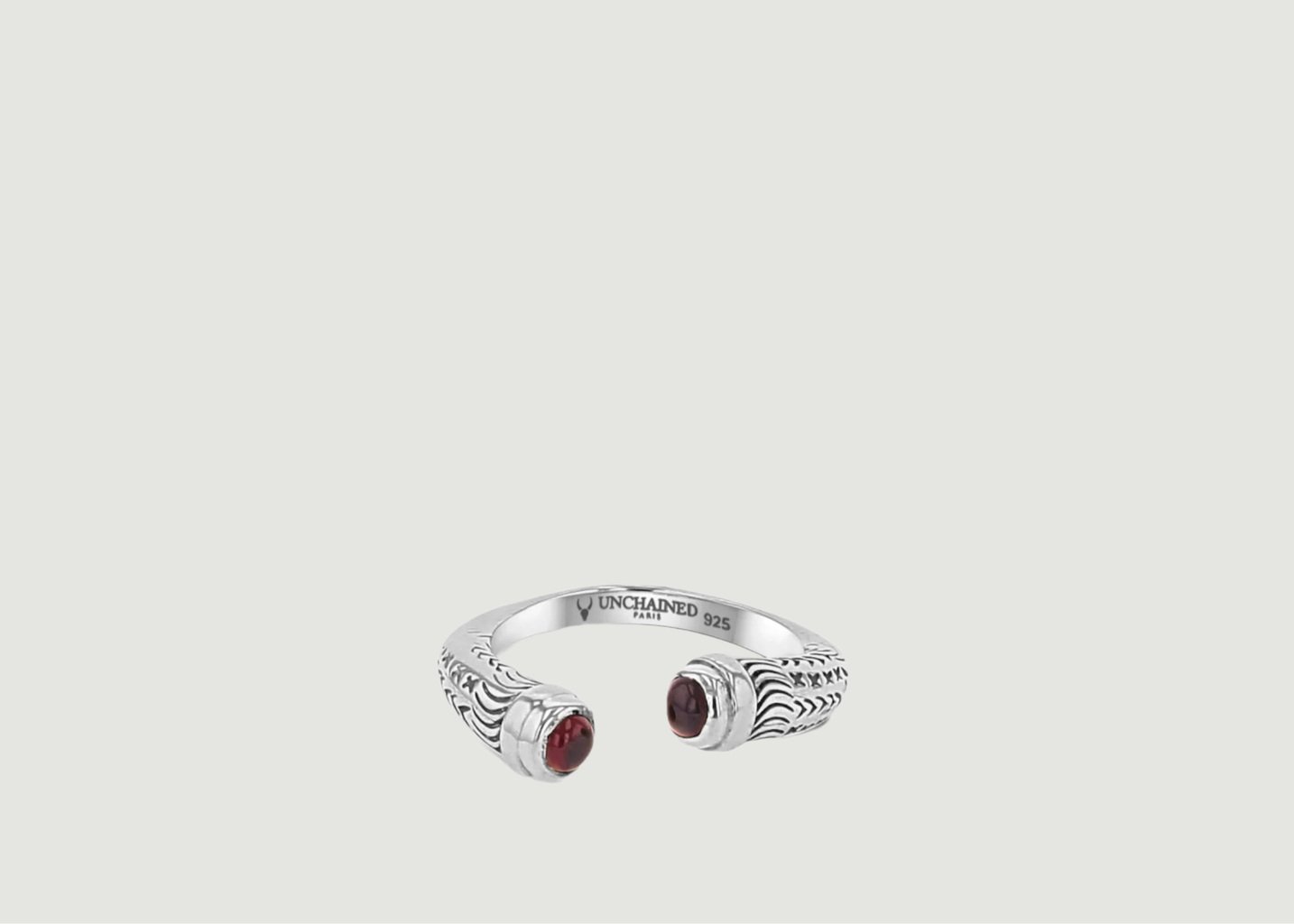 l'exception Bague Aina grenats en argent 925 Argent Unchained Paris