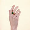 L'exception Bague Ajustable Avec Pierres Toi Et Moi Colorama Multicolore Les Néréides