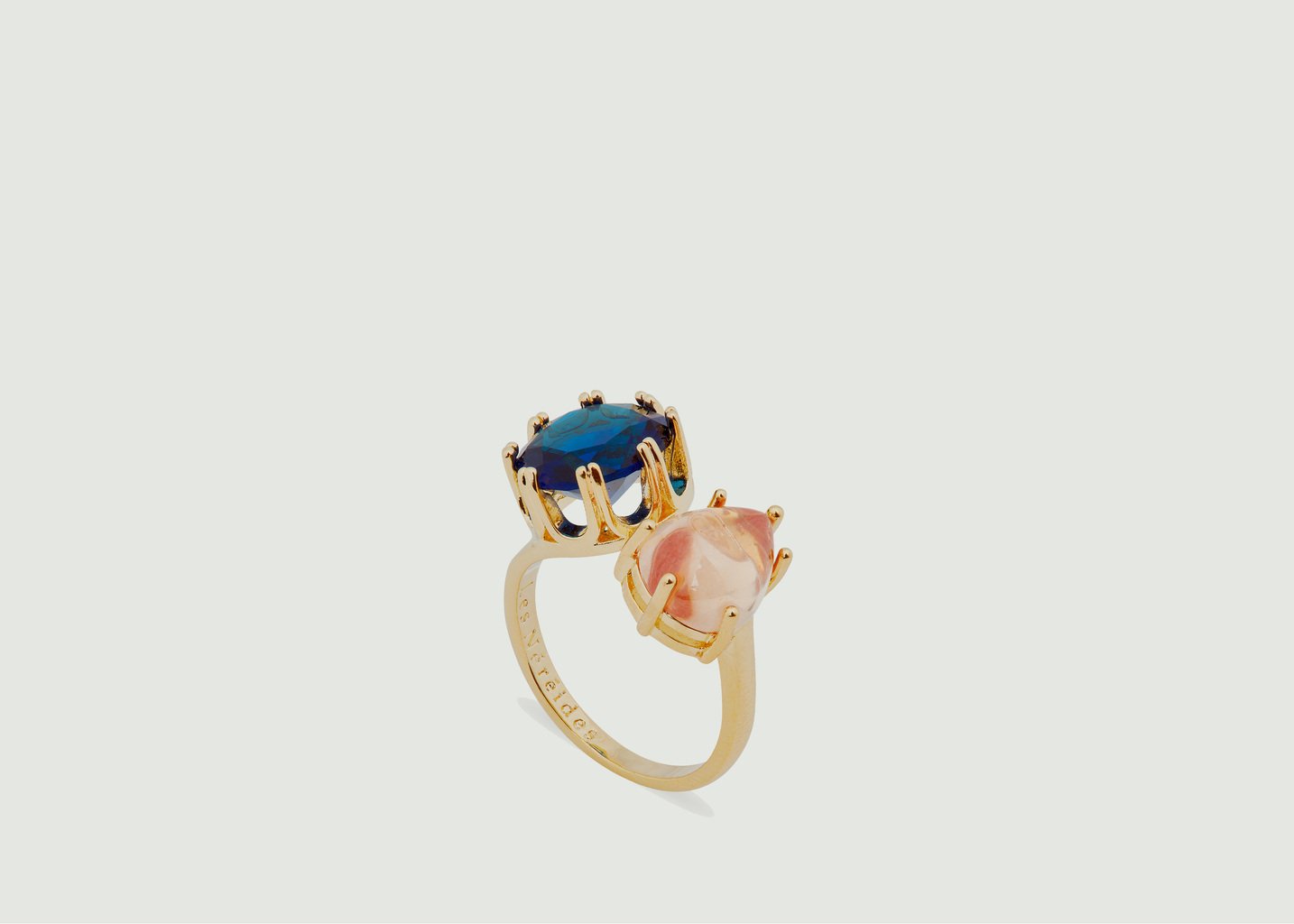 l'exception Bague ajustable avec pierres Toi et Moi Colorama Multicolore Les Néréides