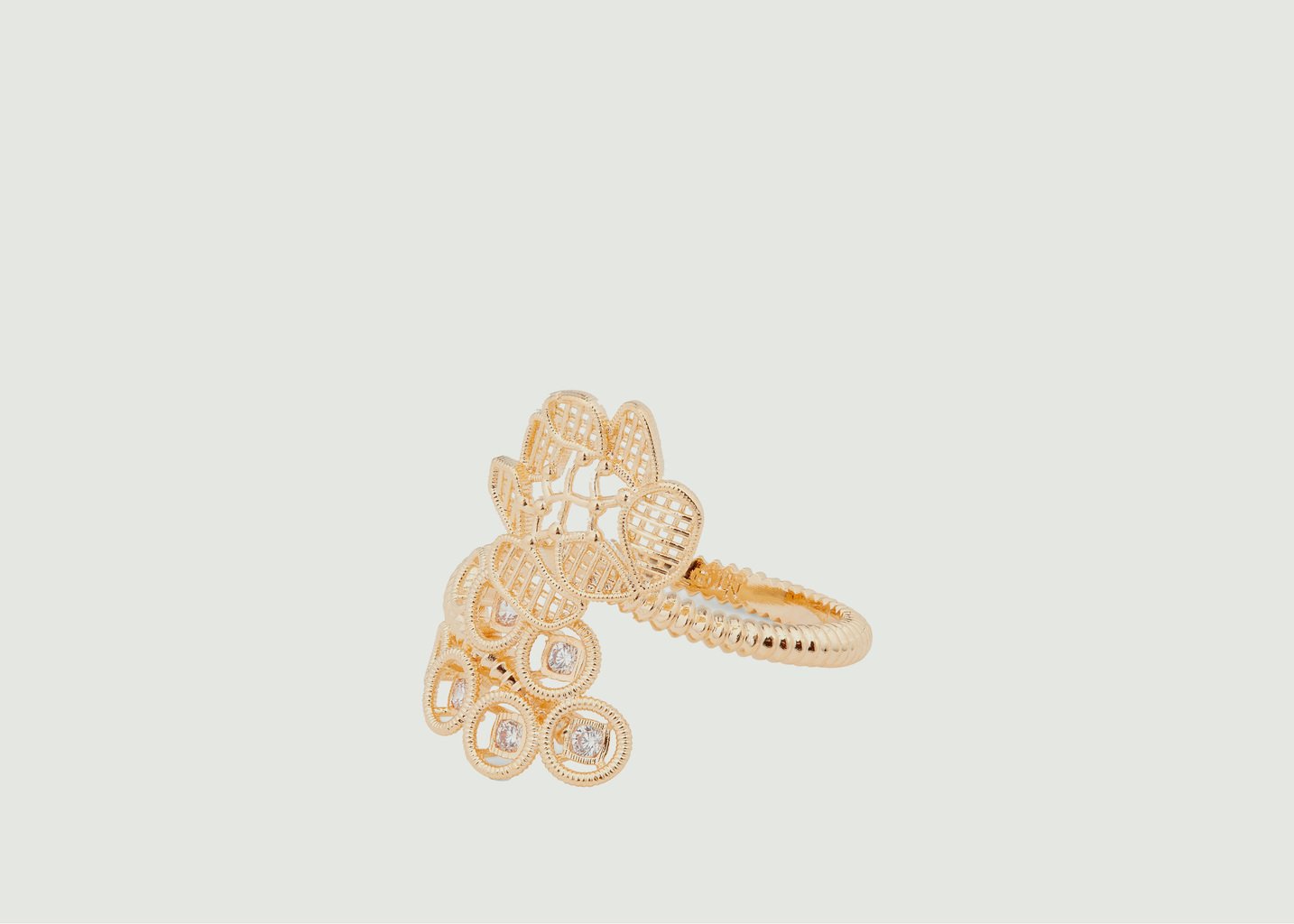 L'exception Bague Ajustable Fil D'Or Or Les Néréides