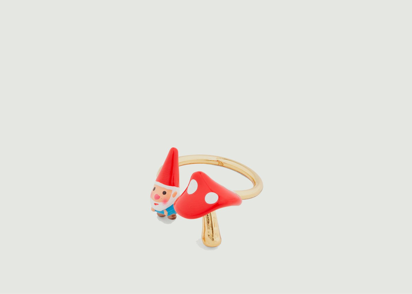 L'exception Bague Ajustable Toi Et Moi Champimignon Multicolore N2