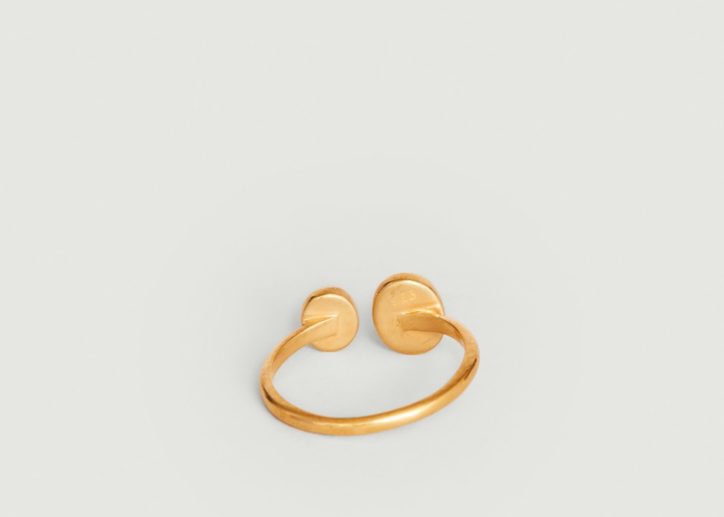 L'exception Bague Avec Grenats Duo Grenadine Vermeil Gamme Blanche